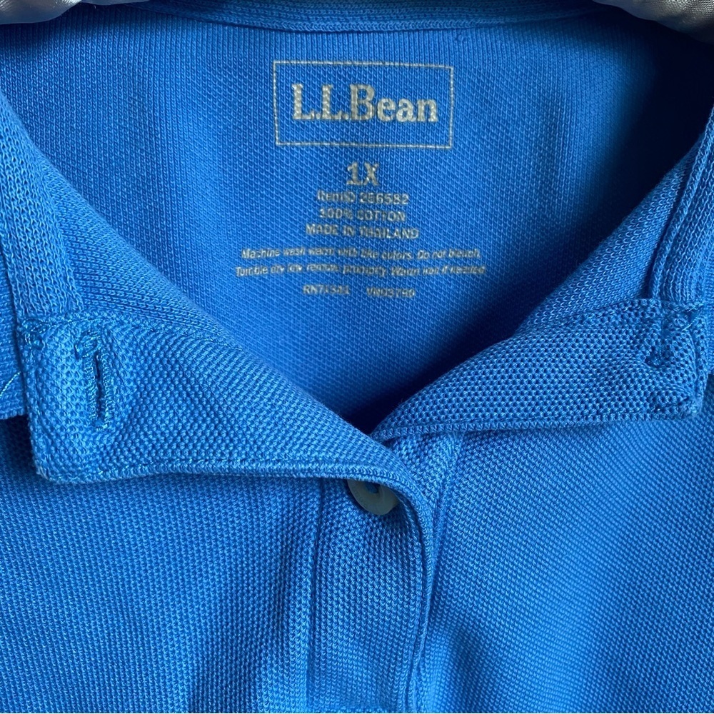 L.L. Bean Men’s Polo Preppy Casual 100% Cotton XL Blue Classic Breathable